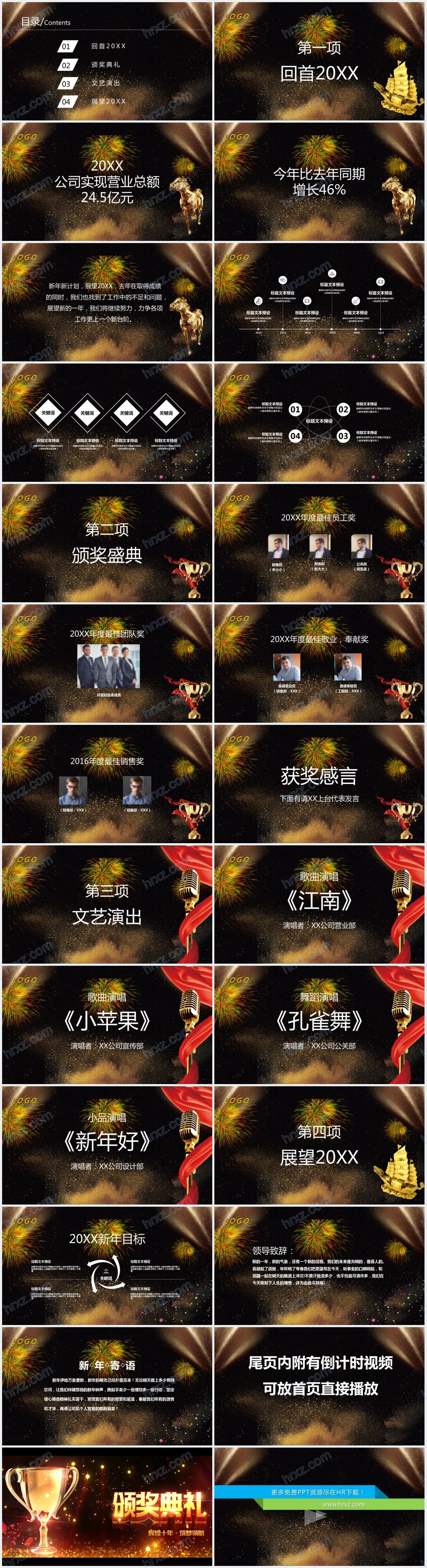 年终高端客户答谢会PPT模板 年终高端客户答谢会PPT模板