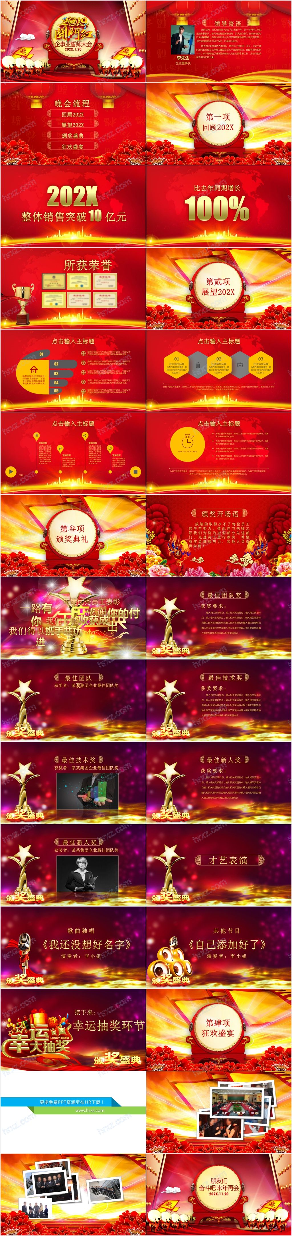 销售公司开门红誓师大会主题PPT模板