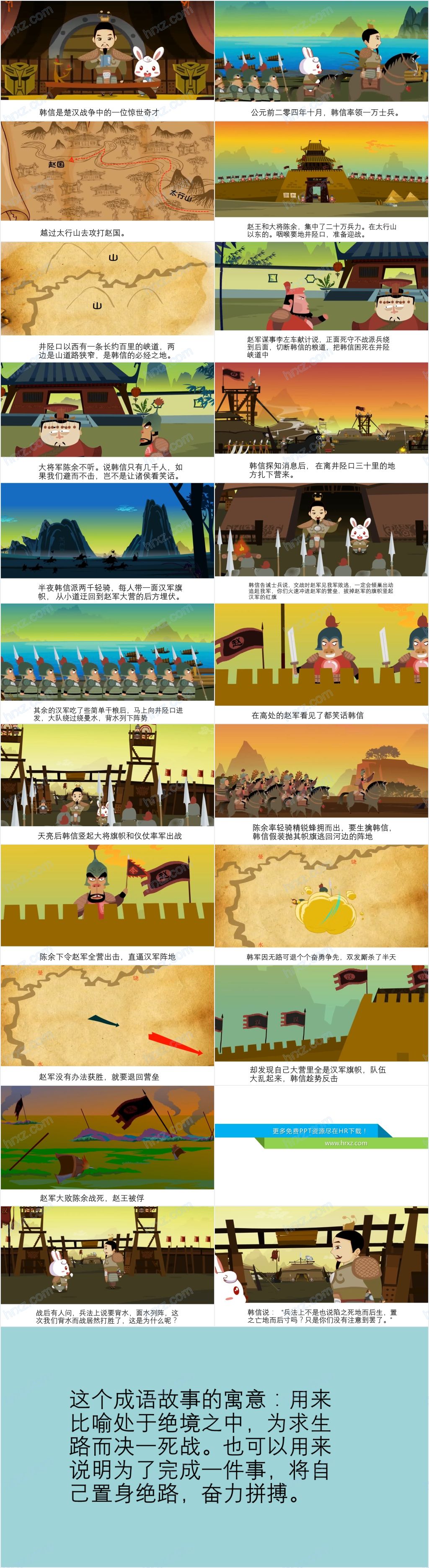 背水一战成语故事PPT课件 背水一战成语故事PPT课件