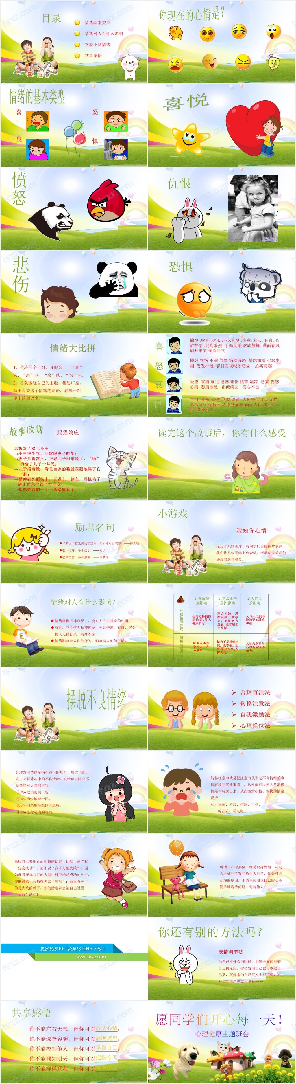 幼儿园我的情绪我做主PPT 幼儿园我的情绪我做主PPT