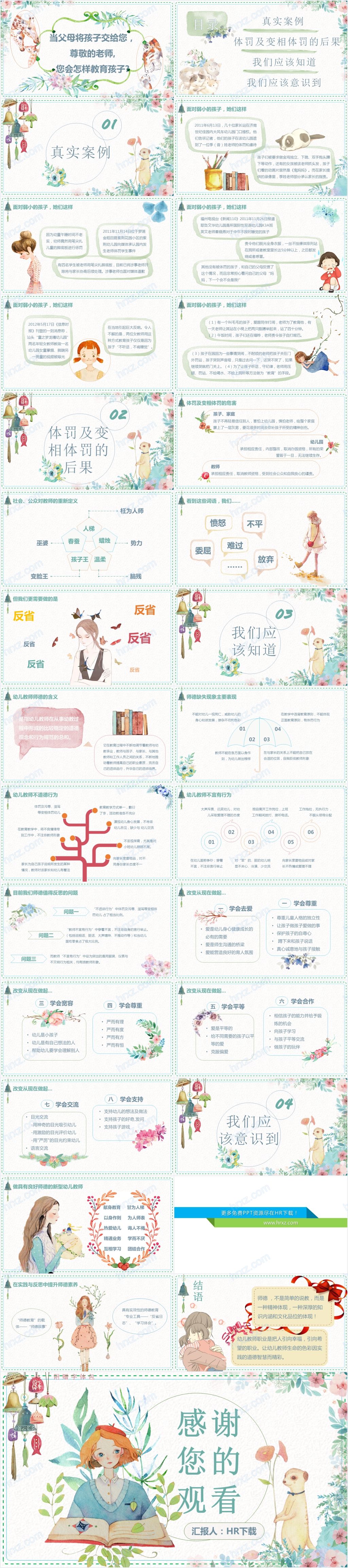 幼儿园师德师风培训PPT文字 幼儿园师德师风培训PPT文字