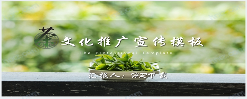 中国茶文化推广宣传方案PPT模板